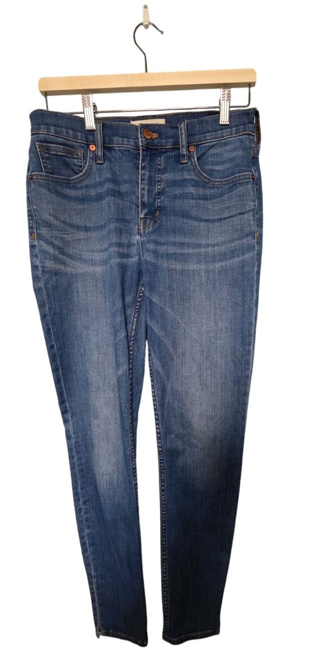 Madewell 9" High-Rise Skinny Jeans Women's Size 29 Dark Wash Stretch Casual Fall